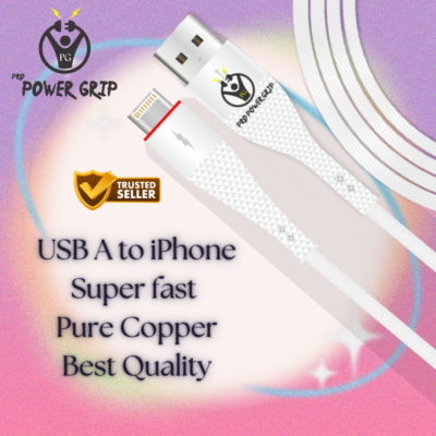 Pro Power Grip USB to Micro USB Fast Charging Data Cable – 1 Meter | Pure Copper Core | 3A High-Speed Charging
