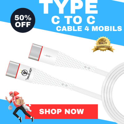 Premium Type-C to Type-C Fast Charging Data Cable | 1 Meter | Pure Copper Core | 3A High-Speed Charging